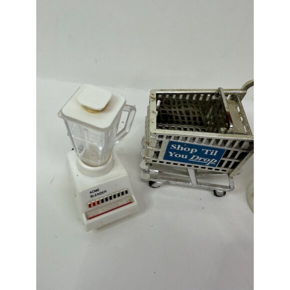 LOT 3 Vintage 1990s ACME Refrigerator Magnets Stand Mixer Blender Shopping Cart - Picture 3 of 12
